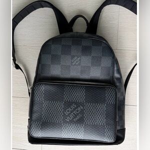Louis Vuitton Black Damier Graphite 3D Backpack